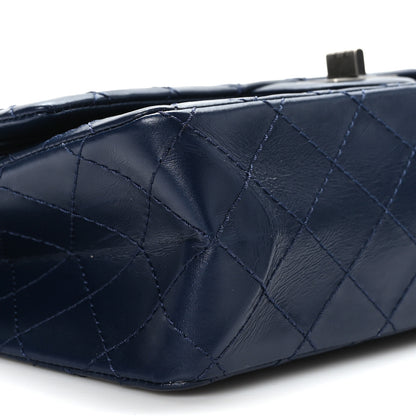 Chanel Aged Calfskin Quilted 2.55 Reissue 225 Flap Navy 8 of 10