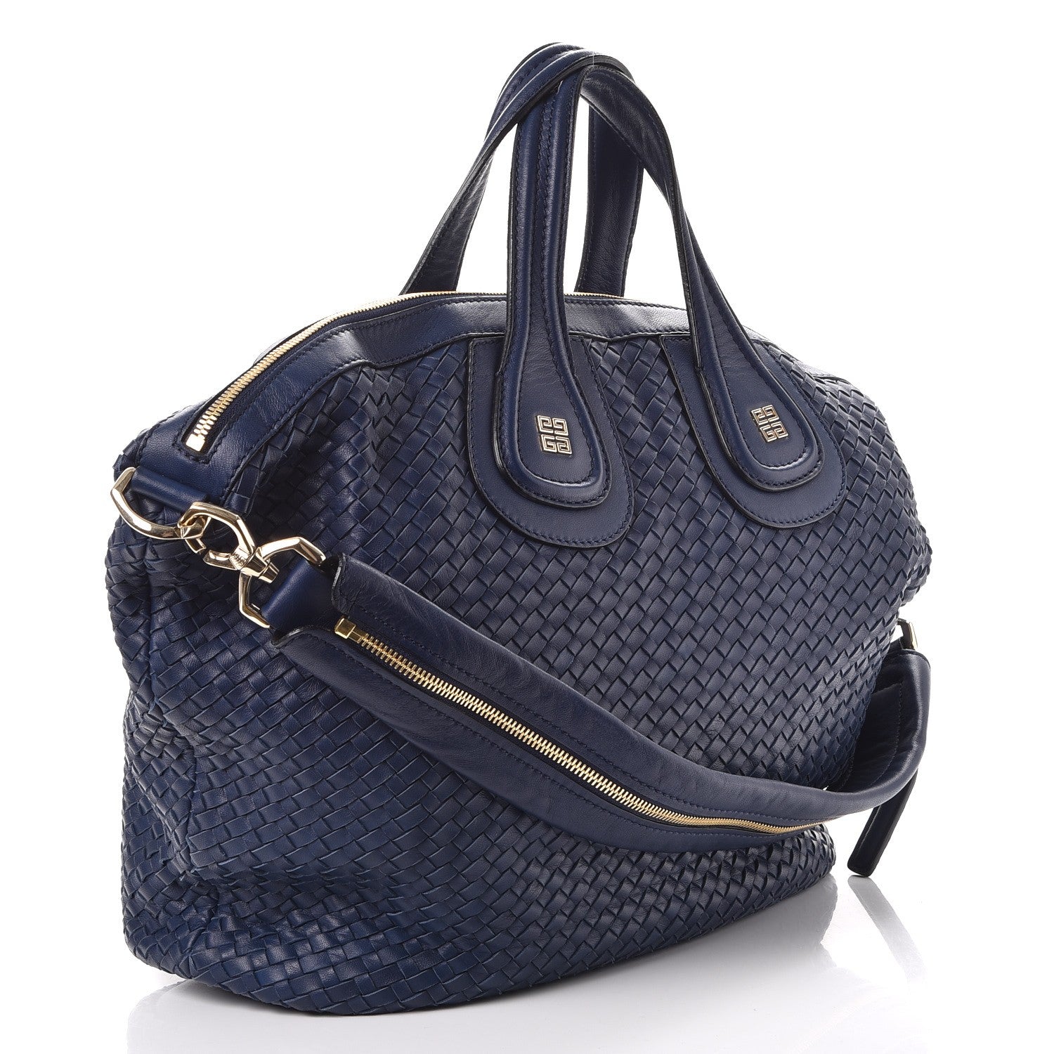 Givenchy Lambskin Woven Medium Nightingale Navy 3 of 8
