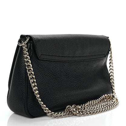 Gucci Pebbled Calfskin Medium Soho Flap Crossbody Black 3 of 9