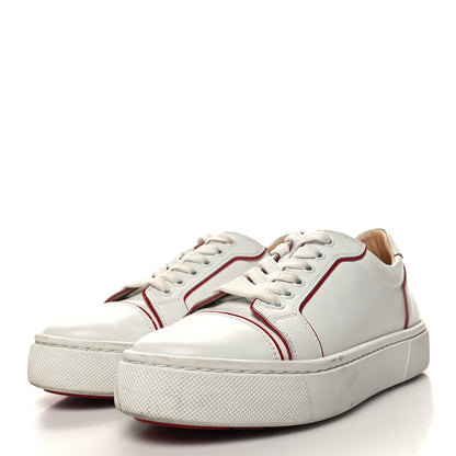 Christian Louboutin Calfskin Vieira Flat Sneakers 37 White Loubi 3 of 11