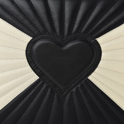 Gucci Calfskin Bamboo Trapuntata Queen Margaret Top Handle Bag Mystic White Black 11 of 11