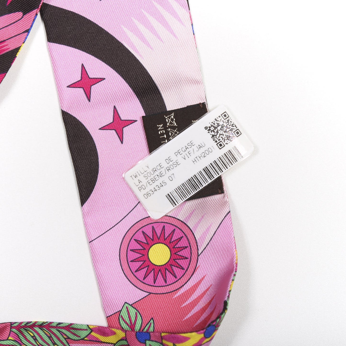 Silk La Source de Pegase Twilly Ebene Rose Vif Jaune Vif