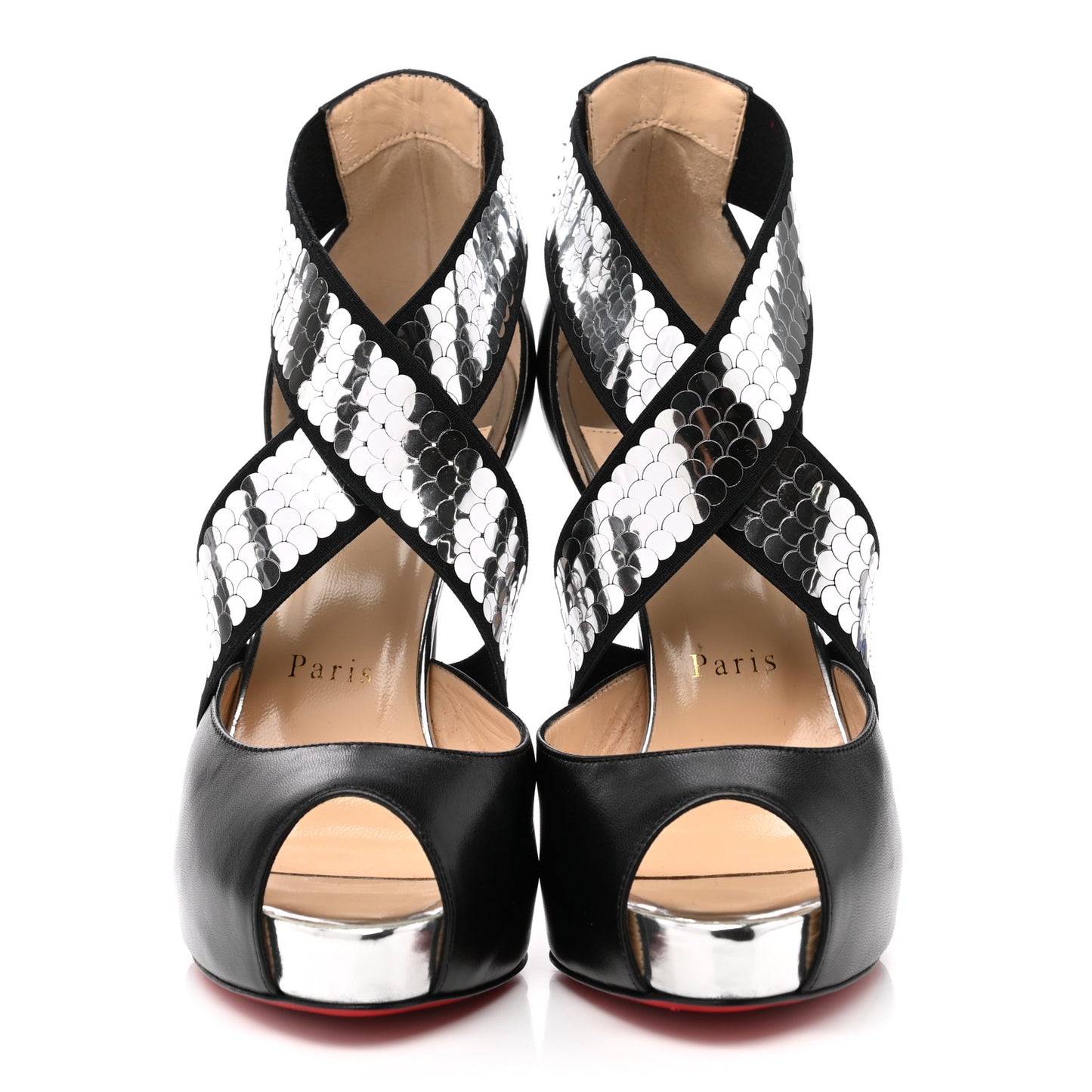 Kid Sequin Xiletta 120 Disco Ball Sandal Pumps 37 Black Silver