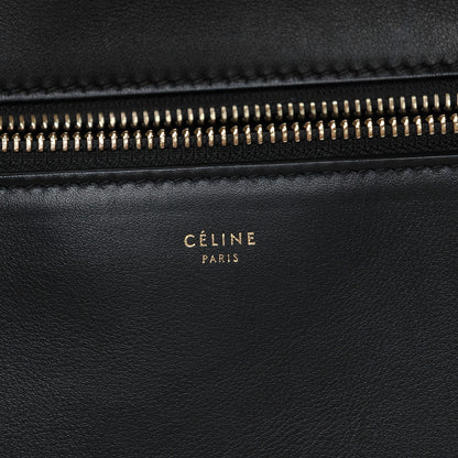 Celine Smooth Calfskin Medium Bi-Color Edge Shoulder Bag Black Navy 8 of 8