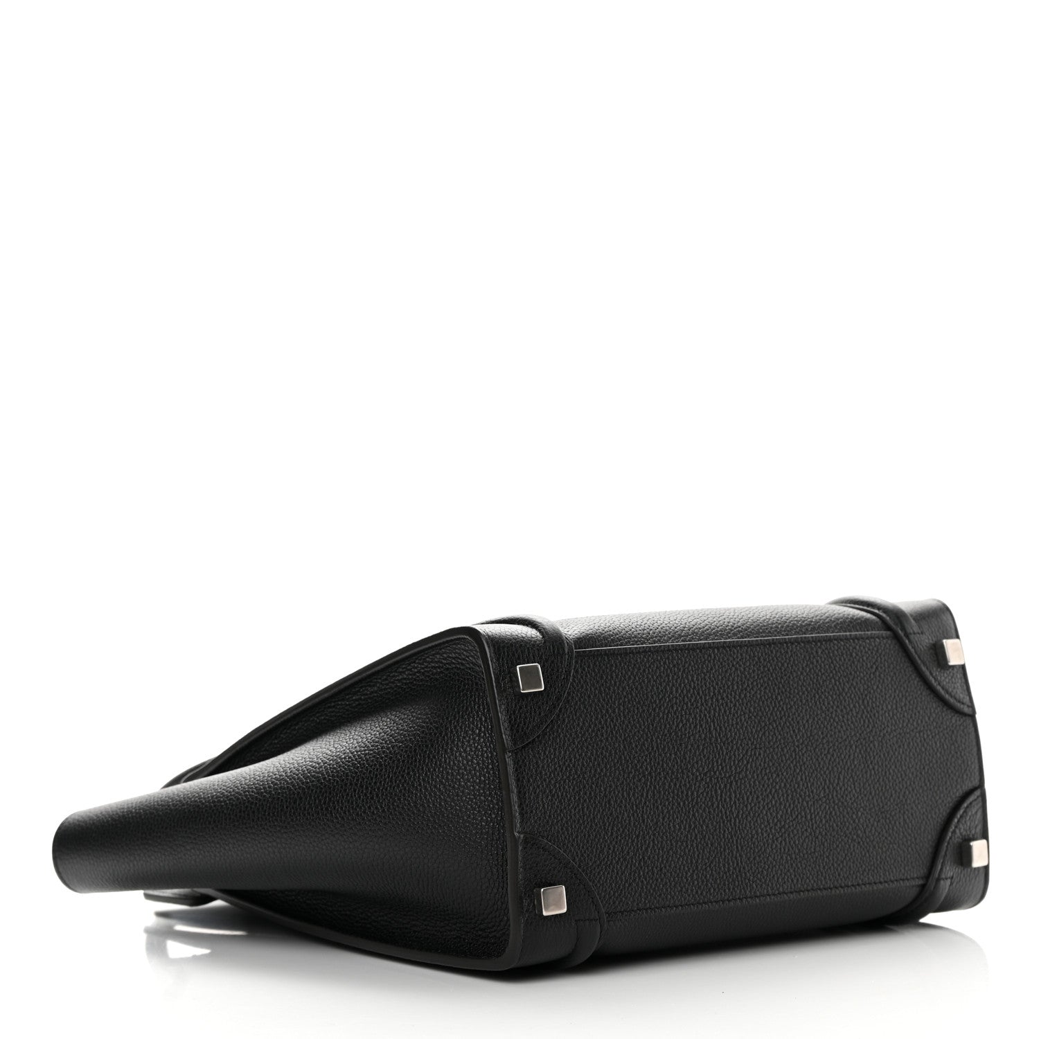Celine Drummed Calfskin Micro Luggage Black 4 of 13