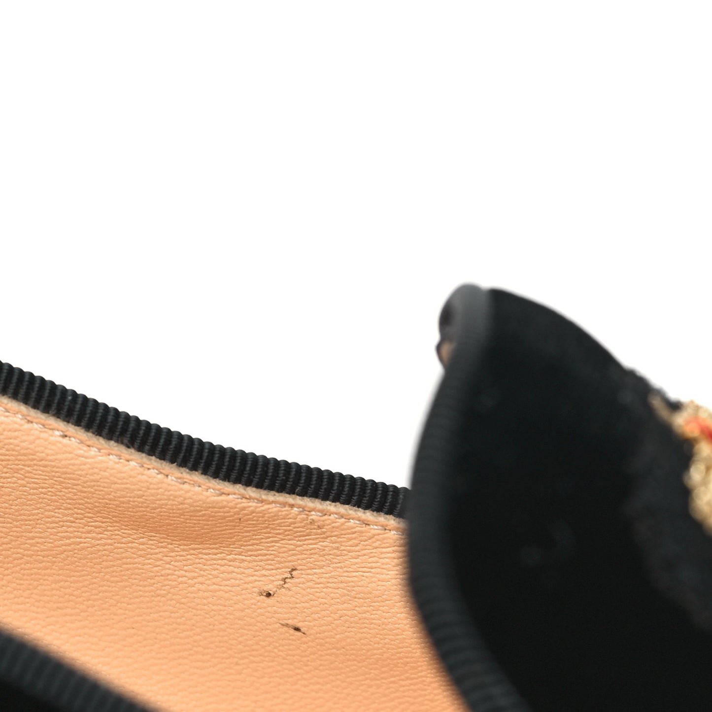 Calfskin Velvet Spikes Womens Captain Loubi Flat Loafers 40.5 Black