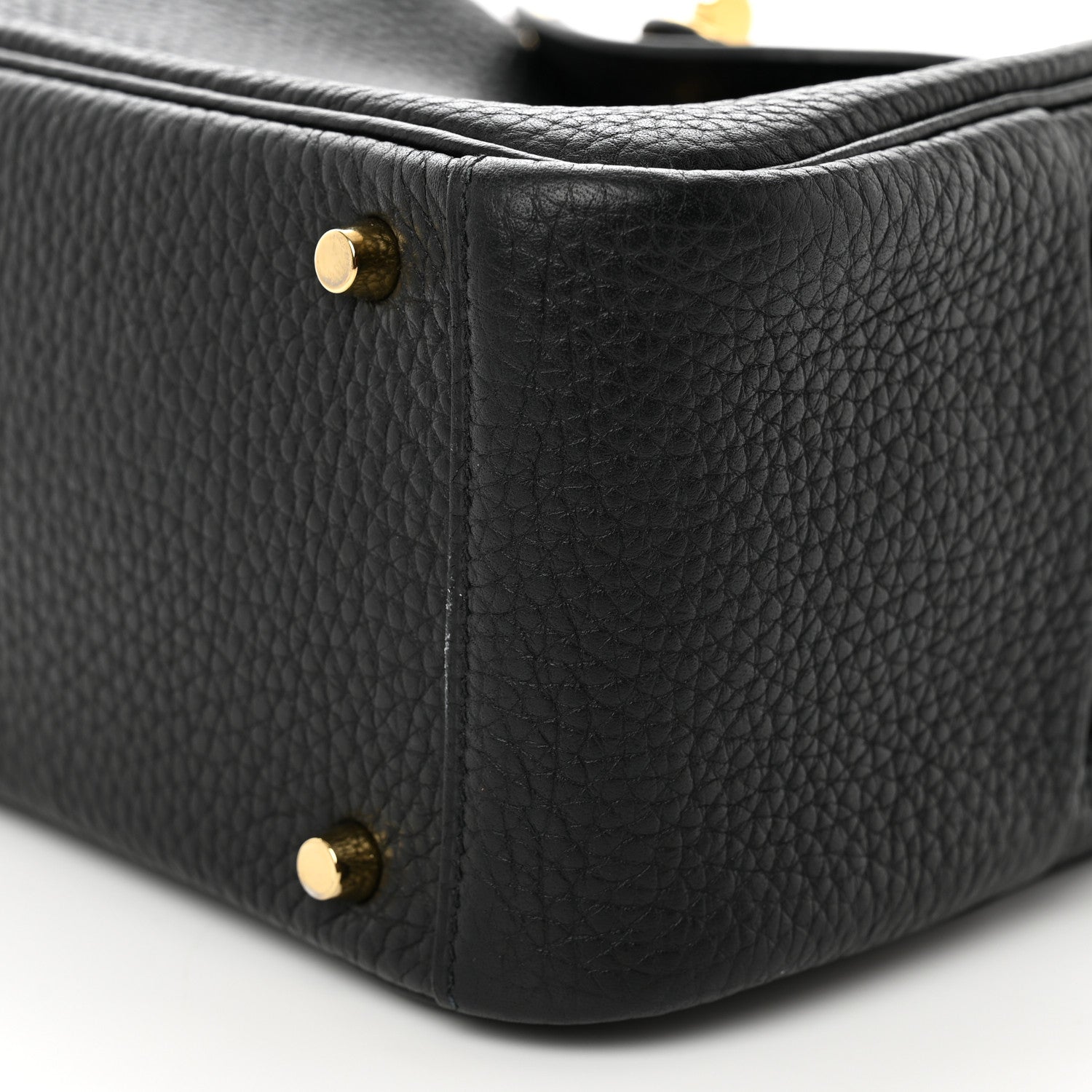 Hermes Taurillon Clemence Mini Lindy 20 Black 9 of 10