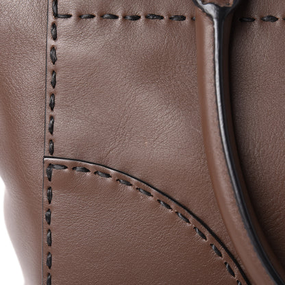 Prada City Calf Small Stitched Twin Pocket Tote Cacao 13 of 13