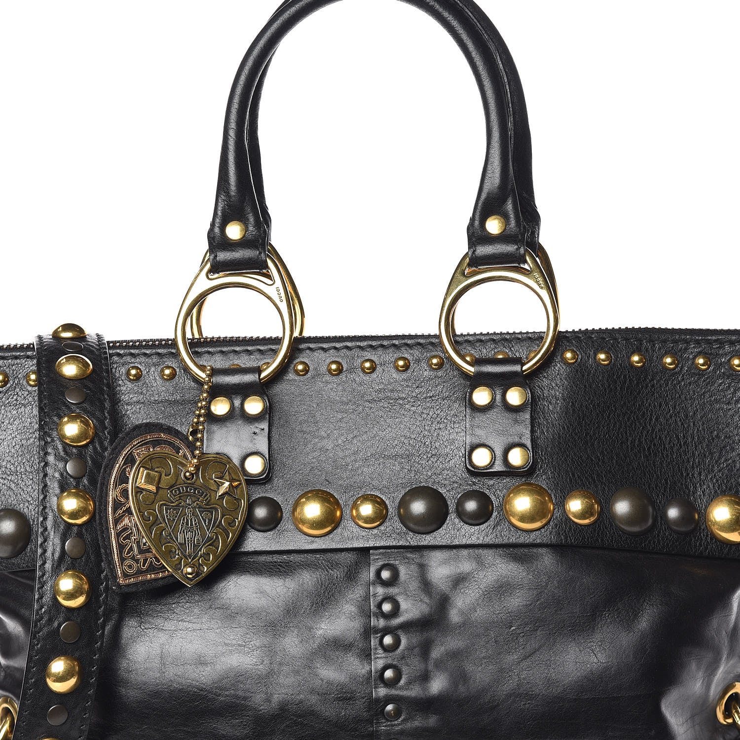 Gucci Calfskin Large Babouska Tote Black 10 of 10