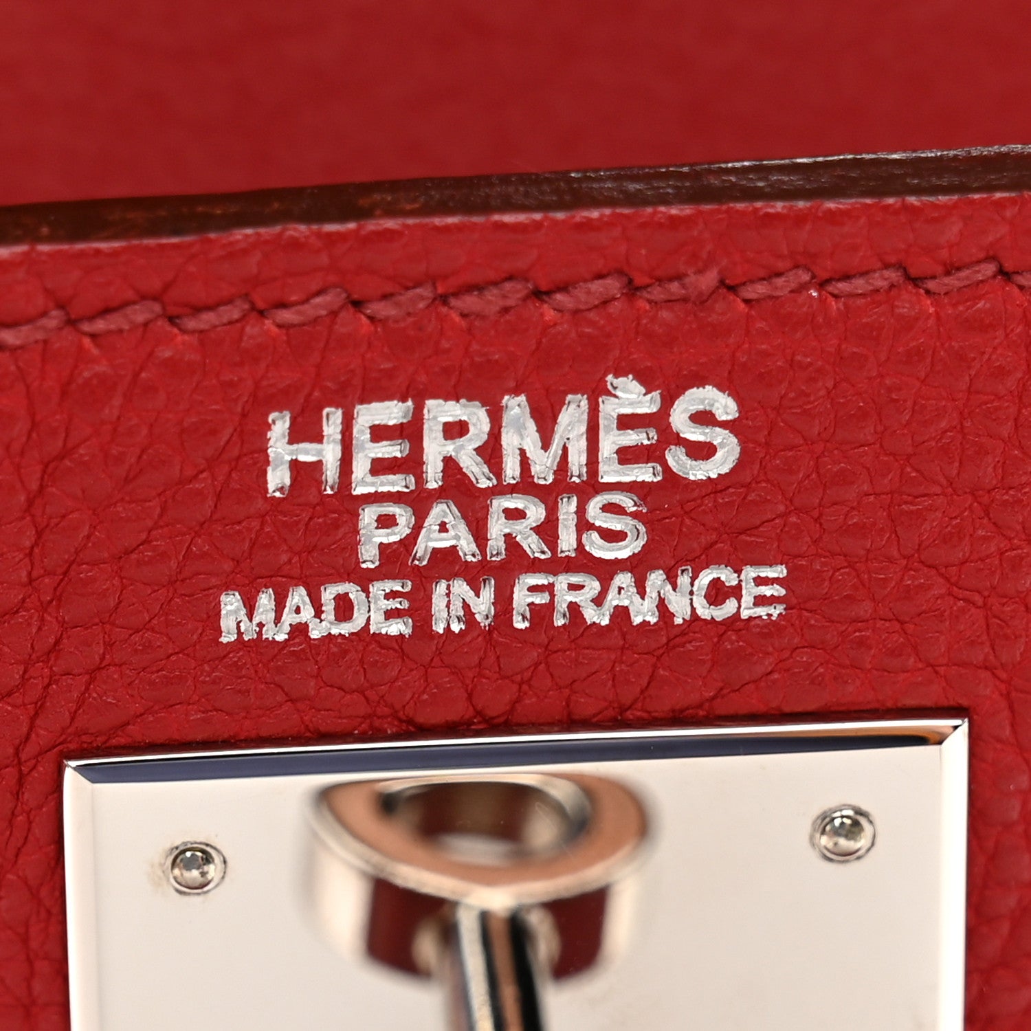 Hermes Togo Kelly Retourne 32 Rouge Vif 5 of 14