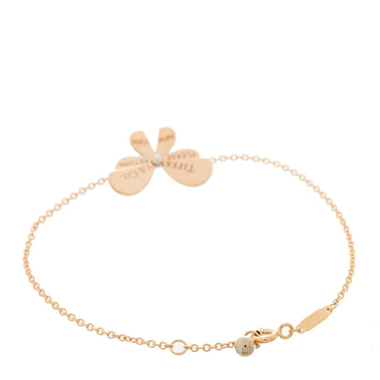 Tiffany 18K Rose Gold Sterling Silver Return to Tiffany Love Bugs Butterfly Bracelet 2 of 6