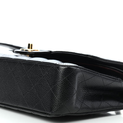 Chanel Caviar Quilted Medium Double Flap Black 9 of 9