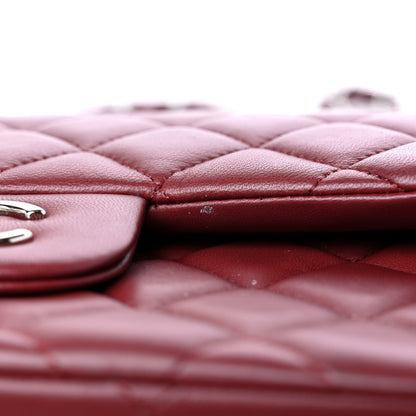 Chanel Lambskin Quilted Jumbo Double Flap Burgundy 13 of 16