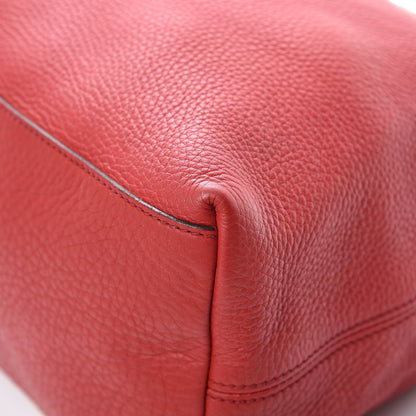 Gucci Pebbled Calfskin Medium Soho Chain Shoulder Bag Tabasco Red 14 of 18