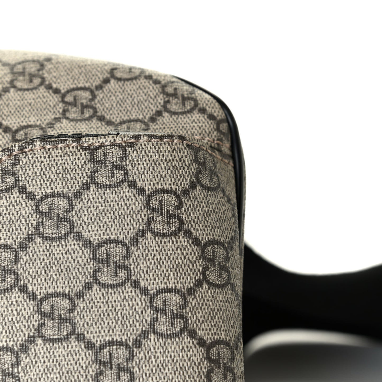 GG Supreme Monogram Belt Bag Black