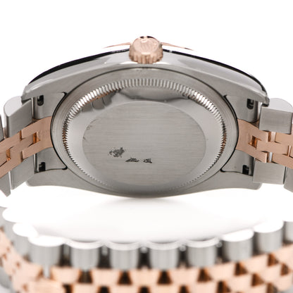Rolex Stainless Steel 18K Everose Gold Diamond 36mm Oyster Perpetual Datejust Watch Silver Jubilee 116231 4 of 6