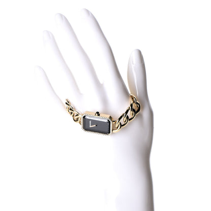 Chanel 18K Yellow Gold Diamond Bezel 20mm Chain Premiere Quartz Watch 2 of 7