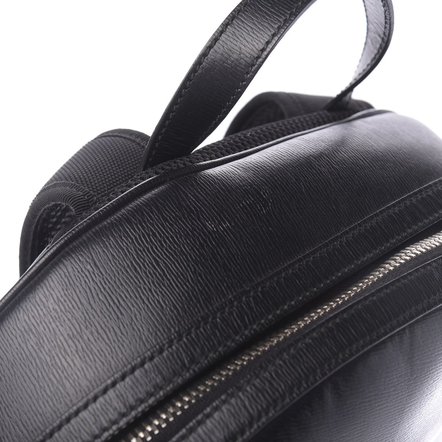 Calfskin Kingsnake Dome Backpack Black