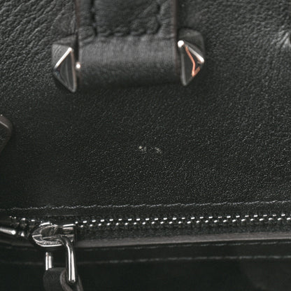 MCM Calfskin Ottomar Monogram Medium Essential Tote Black 12 of 14