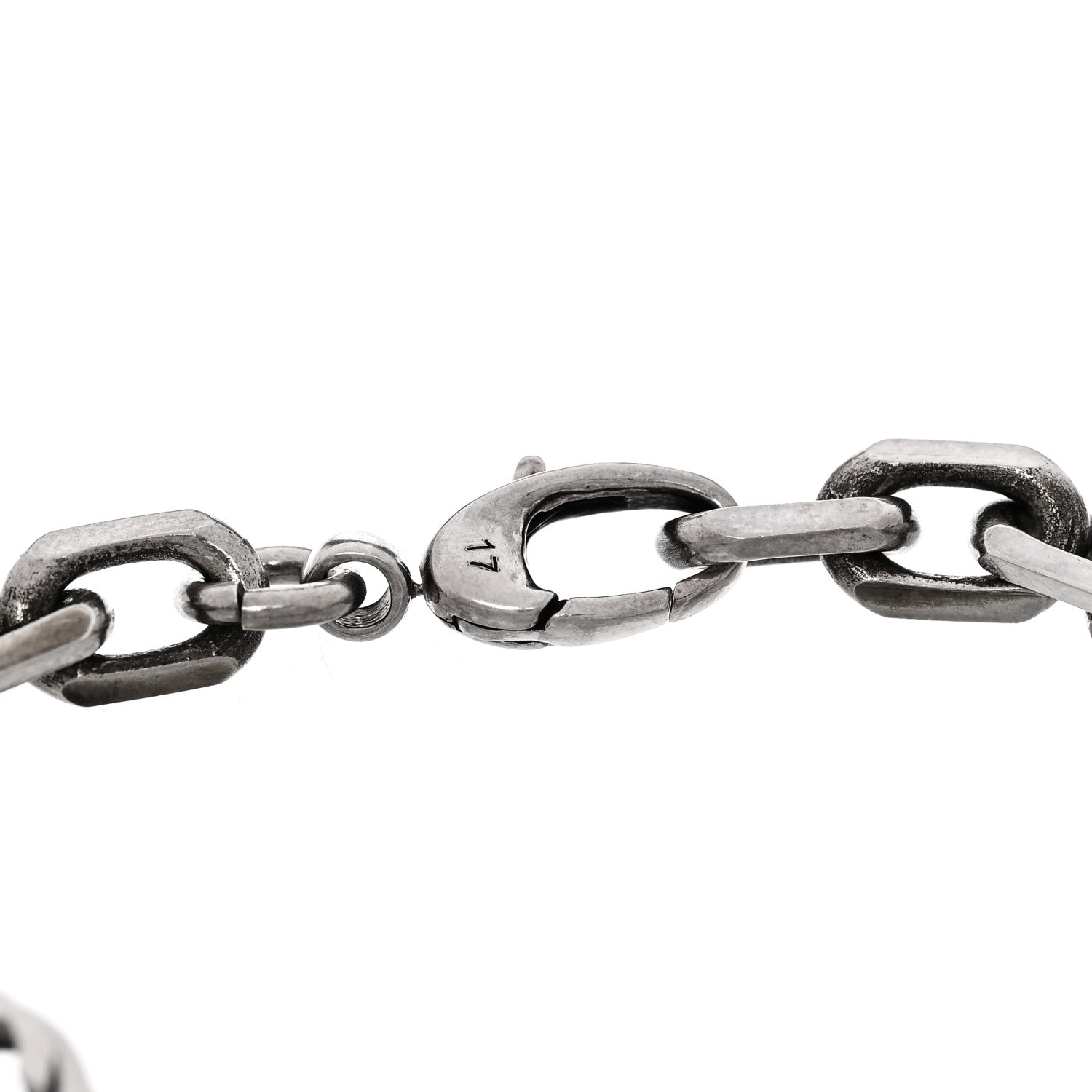 Gucci Sterling Silver Narrow Interlocking G Link Bracelet 4 of 5