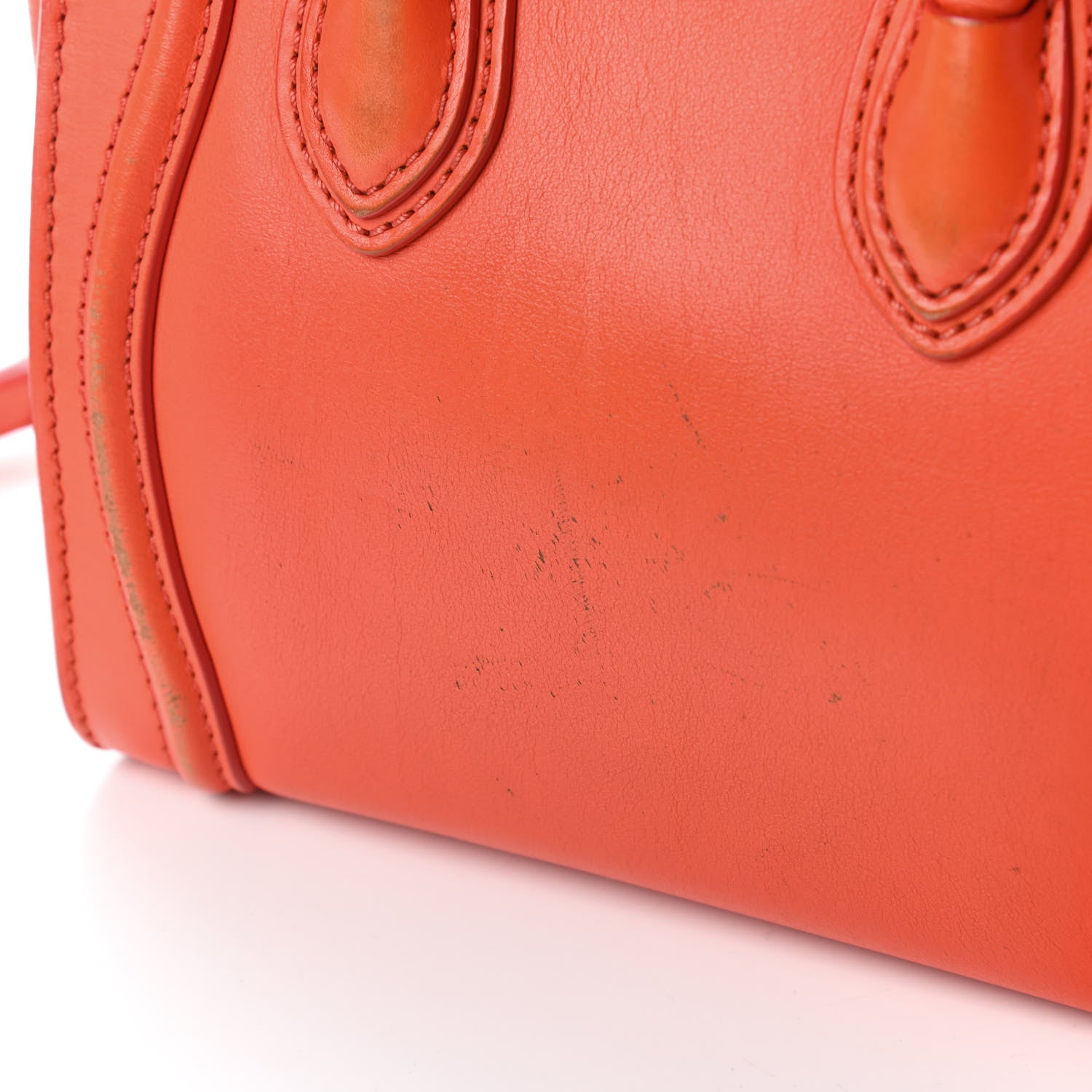 Celine Smooth Calfskin Nano Luggage Fluo Orange 13 of 13