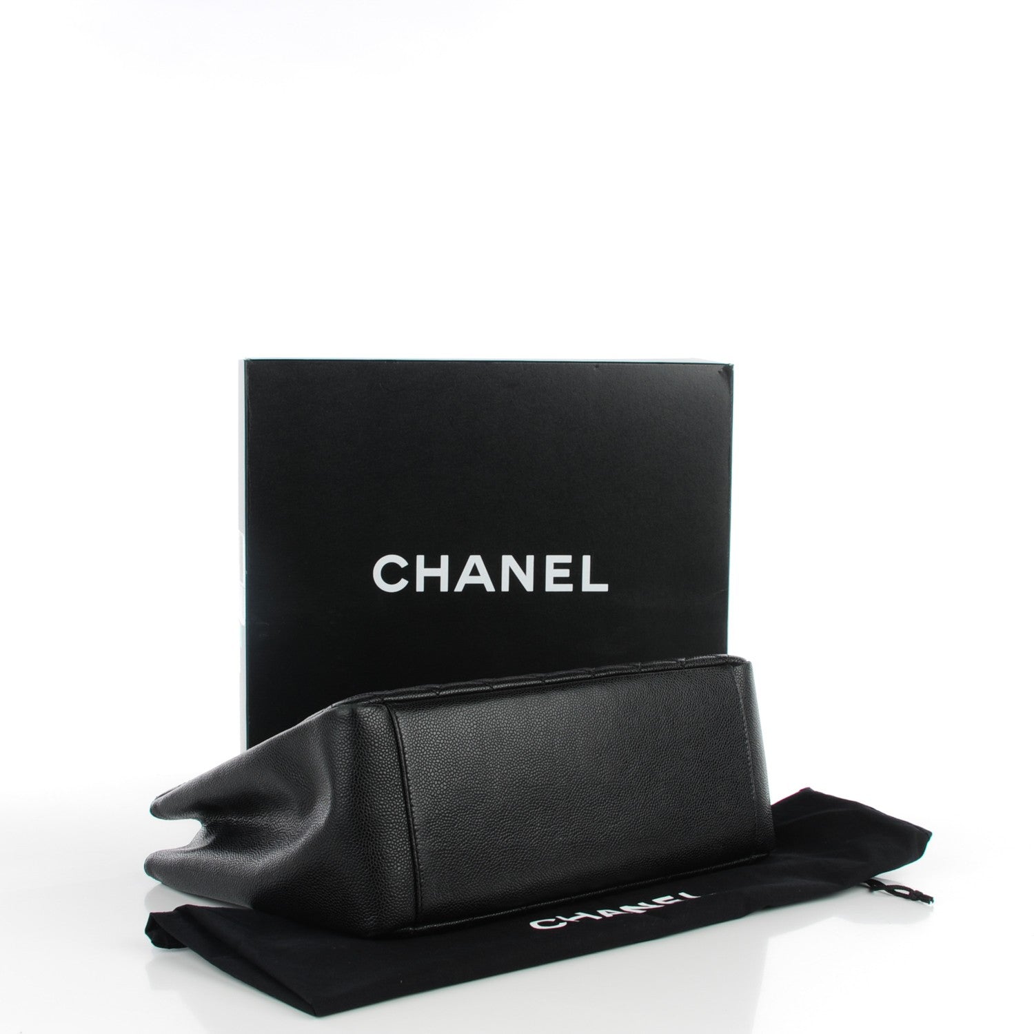 Chanel Caviar Quilted Grand Shopping Tote GST Black 4 of 7