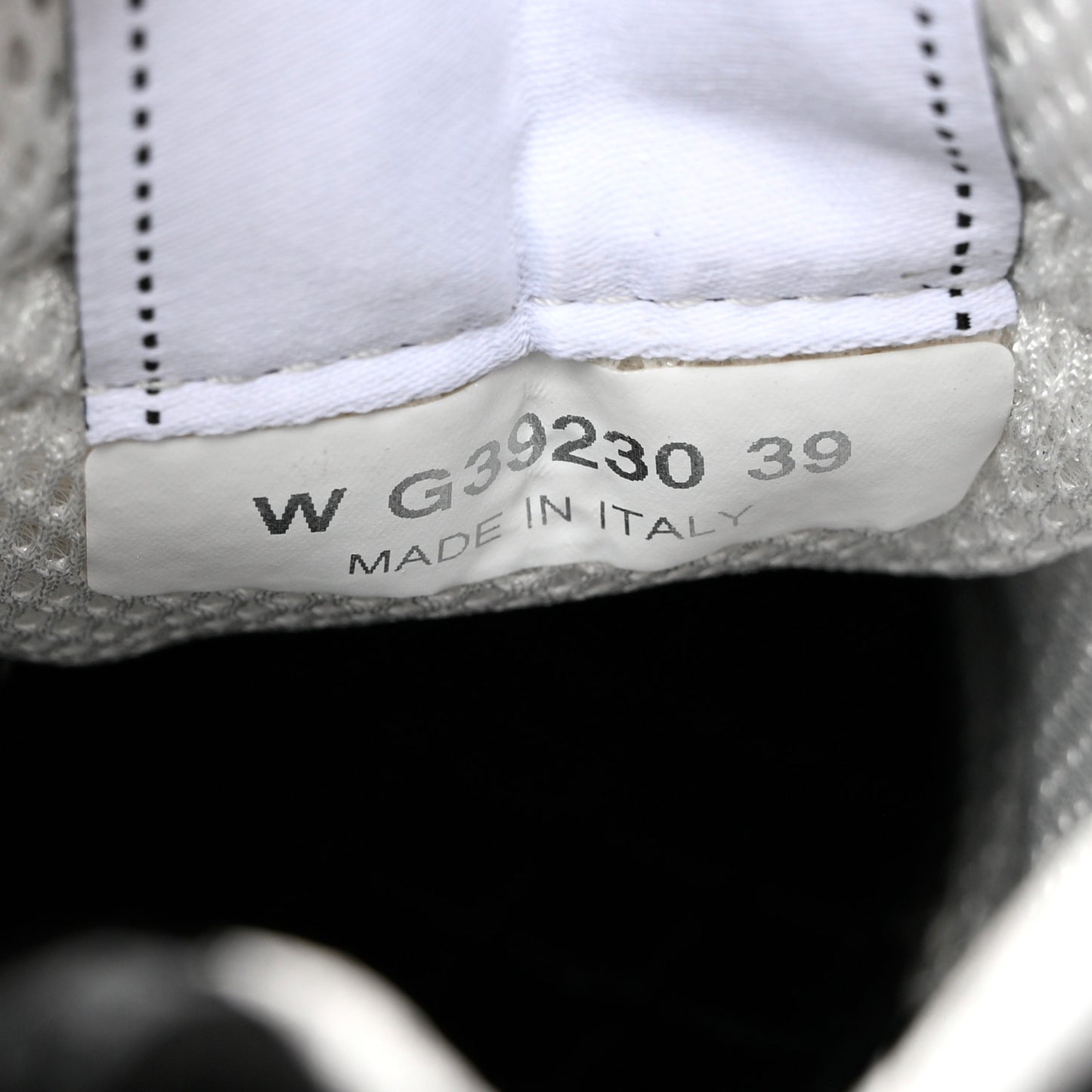 Nylon Suede Calfskin Printed CC Sneakers 39 White Black