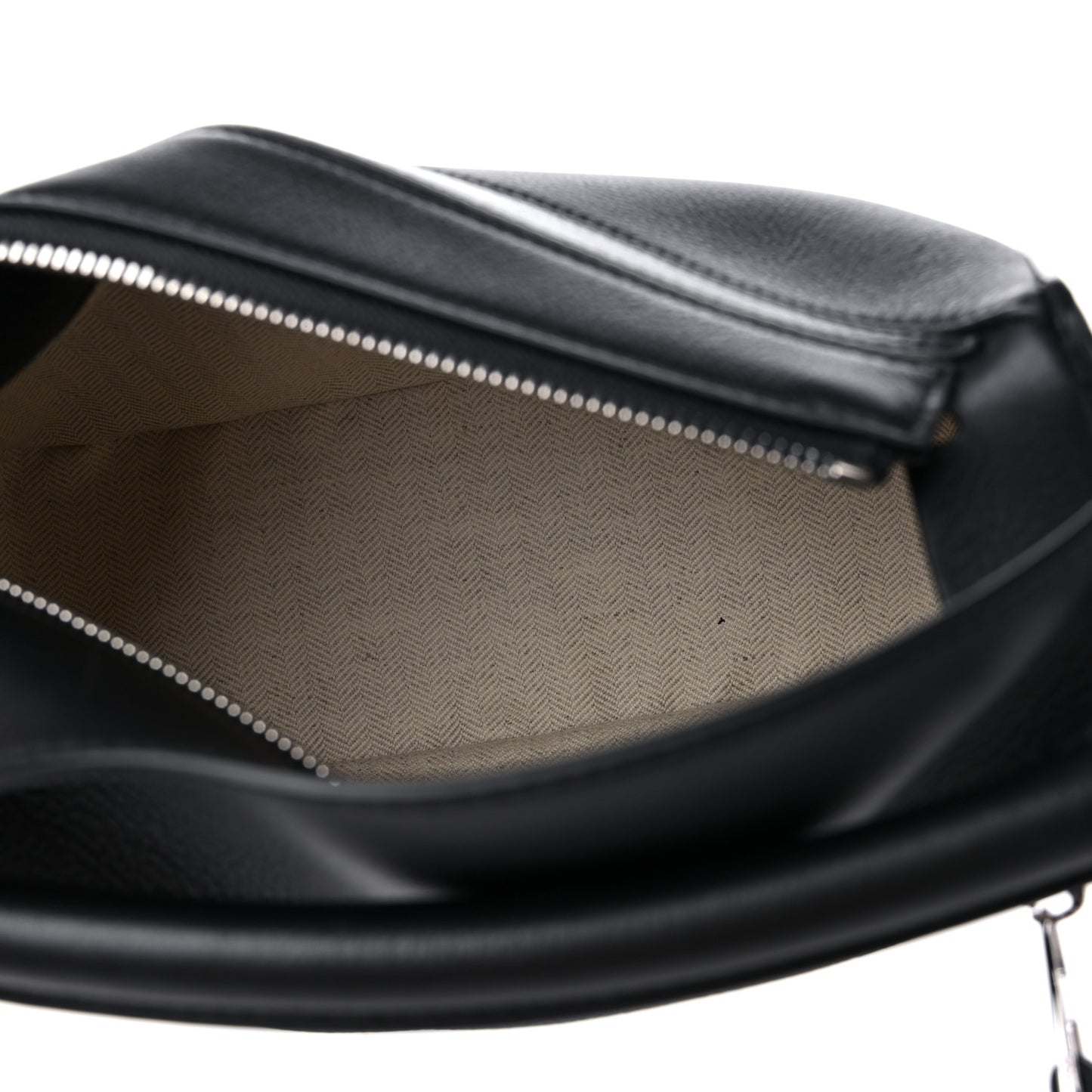 Calfskin Small Puzzle Bag Black
