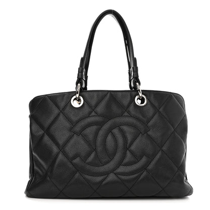 Chanel Soft Caviar Quilted CC Timeless Tote Black 1 of 10