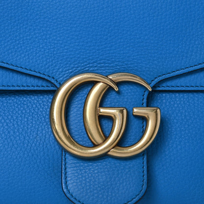 Gucci Cellarius Calfskin GG Marmont Shoulder Bag Turquoise 8 of 14