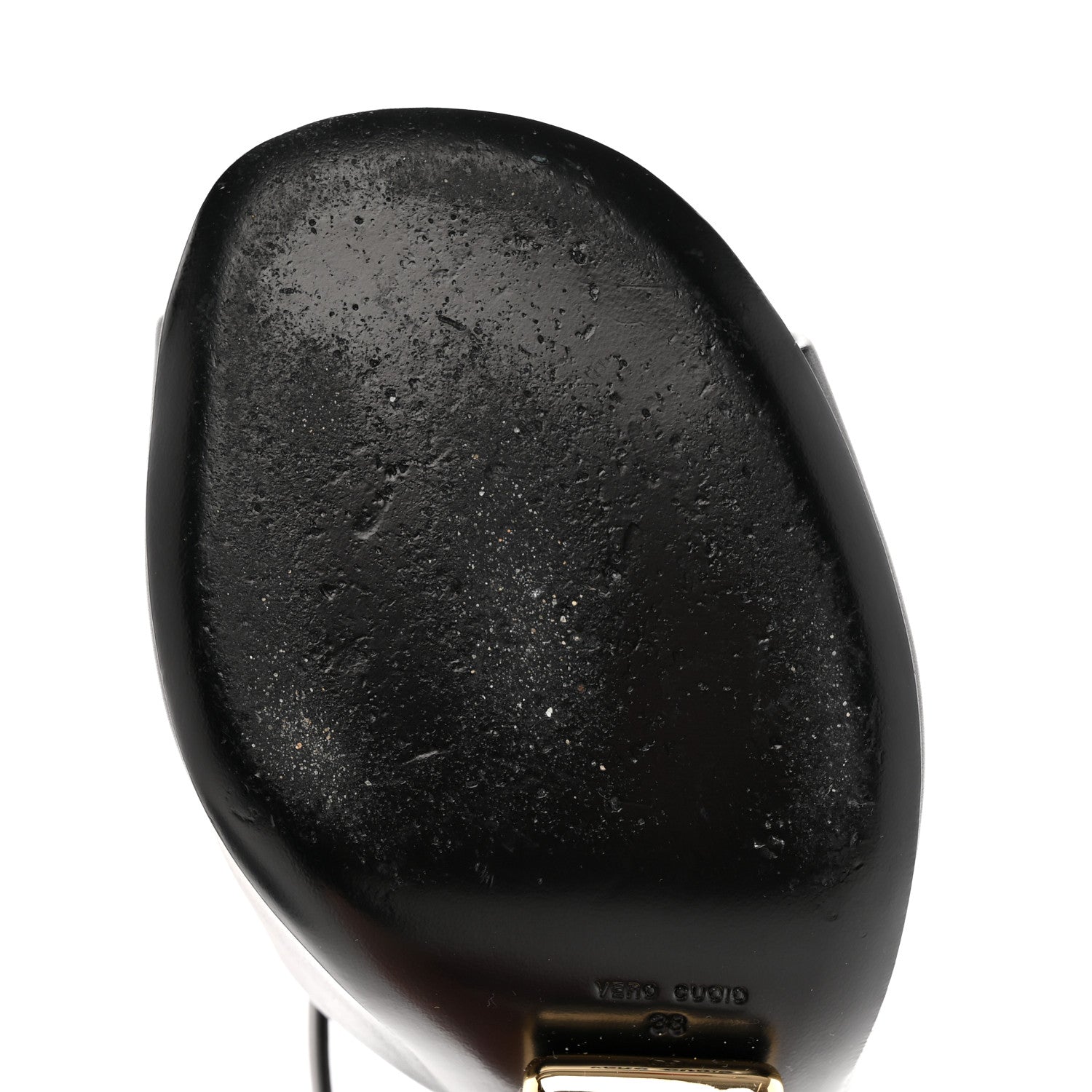 Fendi Calfskin Fendi First 95mm Slide Sandals 38 Black 10 of 13