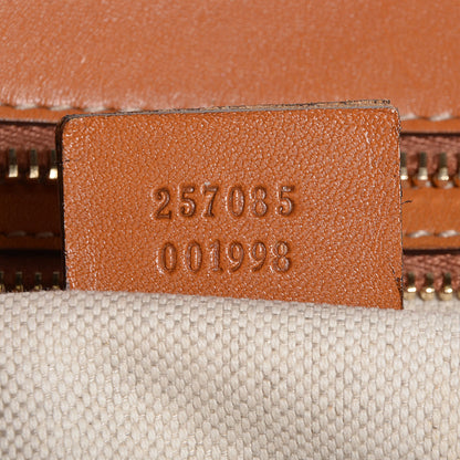 Gucci Monogram Web Medium Heritage Tote Tan 7 of 7