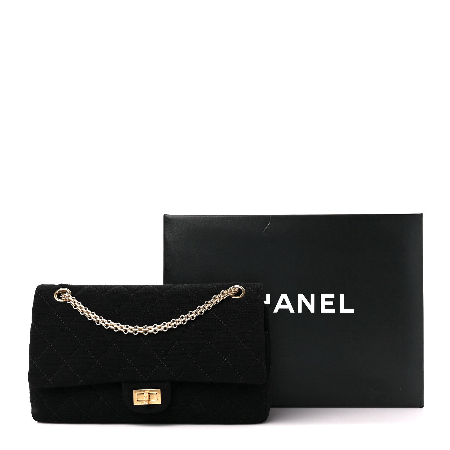 Chanel Jersey Quilted 2.55 Reissue 226 Flap Black 12 of 12