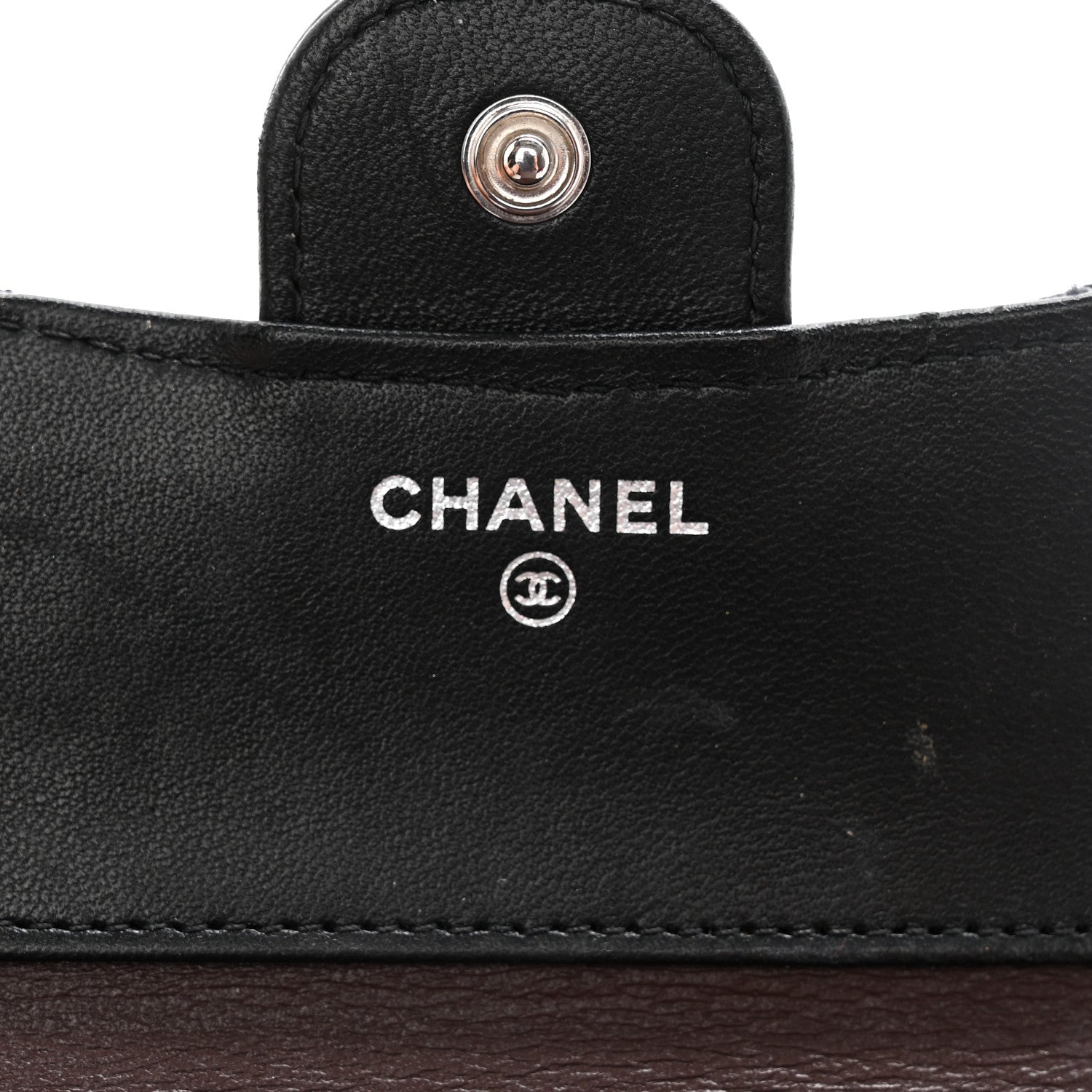 Chanel Lambskin Quilted Compact Flap Wallet Black 6 of 14