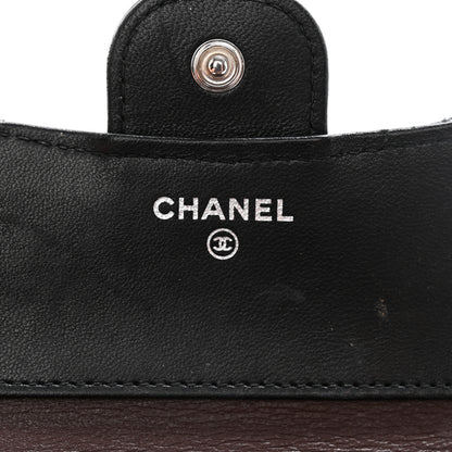 Chanel Lambskin Quilted Compact Flap Wallet Black 6 of 14