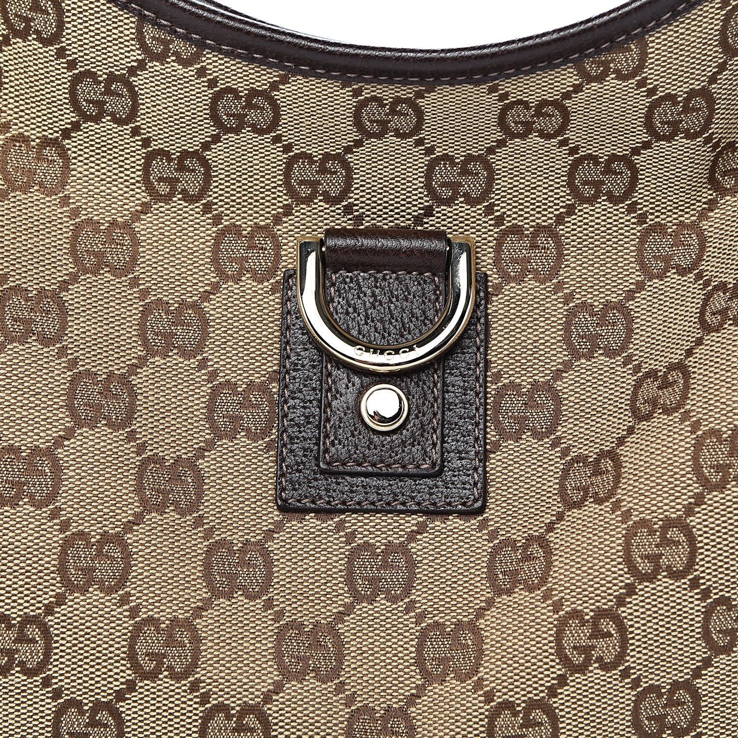 Gucci Monogram Large Abbey D Ring Hobo Dark Brown 10 of 10