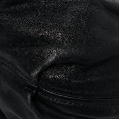 Prada Soft Calfskin Pleated Hobo Black 10 of 13