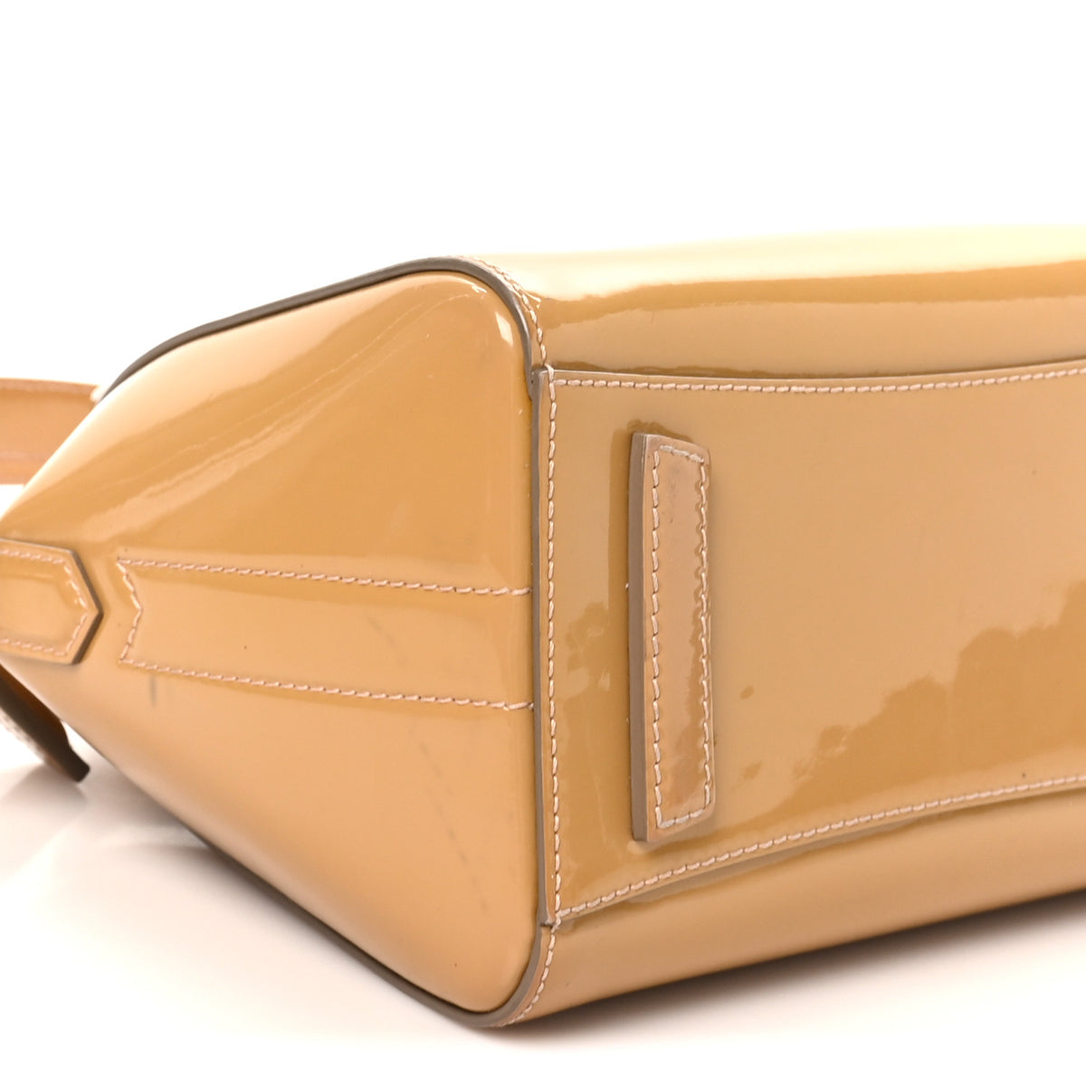 Patent Calfskin Mini Antigona Beige
