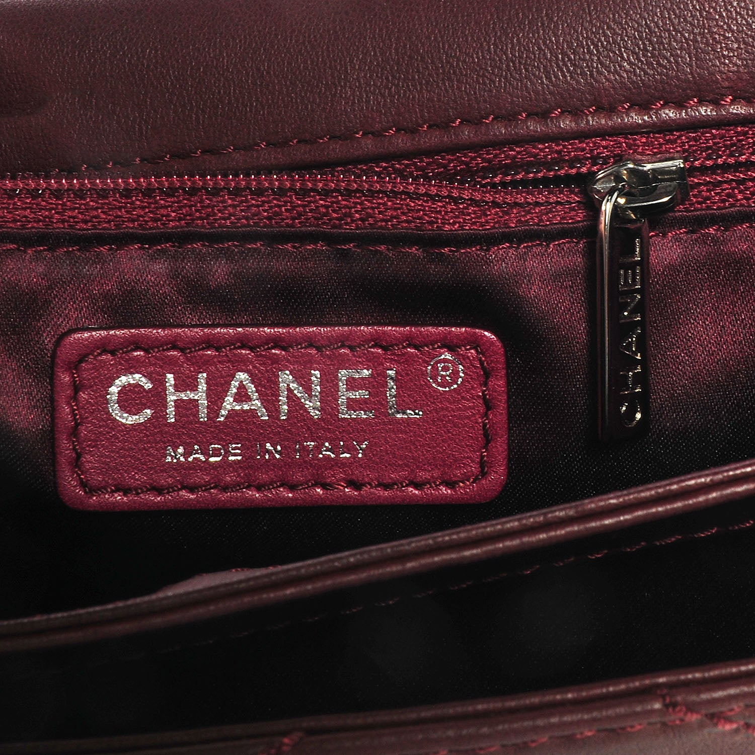 Chanel Lambskin Orient Express Flap Burgundy 7 of 8