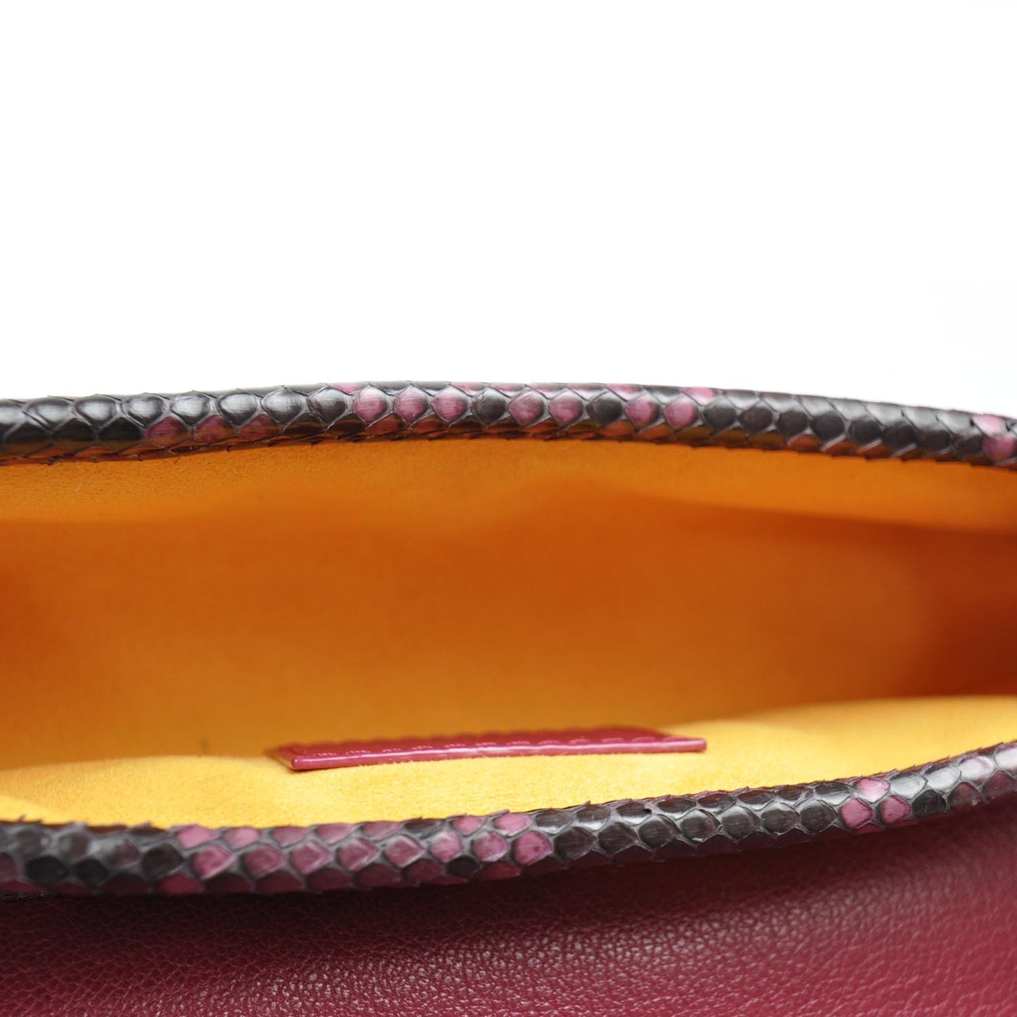 Monogram Sequins Savage Cub Clutch Rose