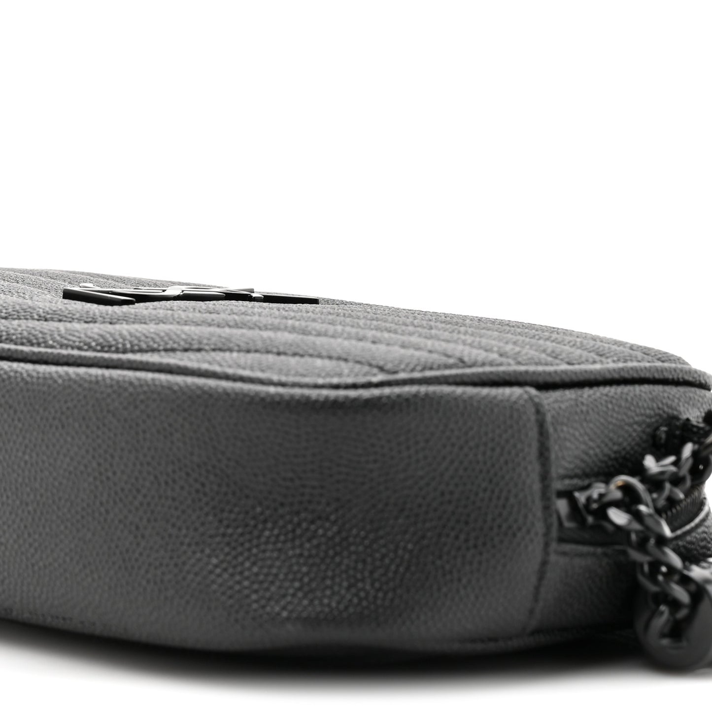 Grain De Poudre Matelasse Monochrome Monogram Mini Lou Camera Bag Black