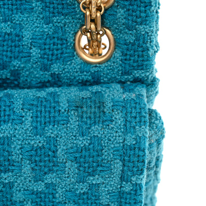Chanel Wool Tweed Quilted 2.55 Reissue 225 Flap Blue 11 of 12