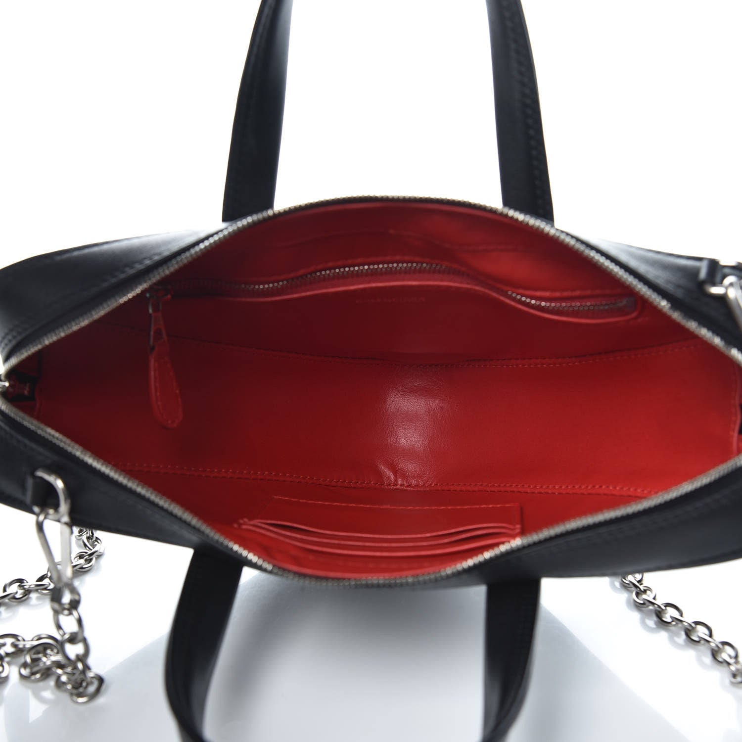 Balenciaga Calfskin XS Triangle Chain Duffle Black 5 of 11