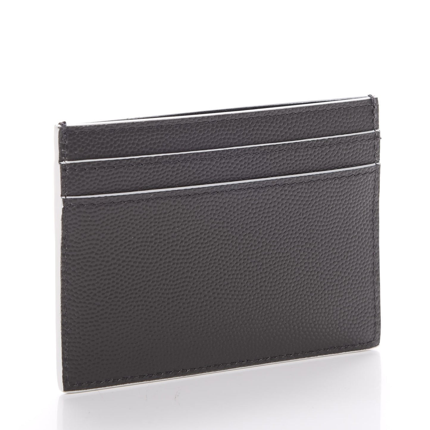 Grain De Poudre Monogram Credit Card Case Grey
