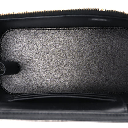 Chanel Tweed Pearl Crush Small Vanity Case With Chain  Black White 5 of 10