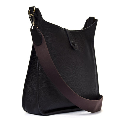 Hermes Taurillon Clemence Evelyne GM Chocolate 2 of 6