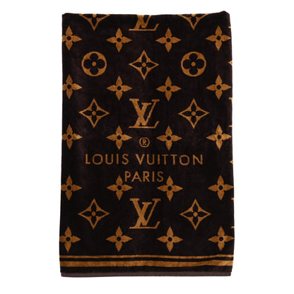 Louis Vuitton Cotton Monogram Classic Beach Towel Brown 1 of 6