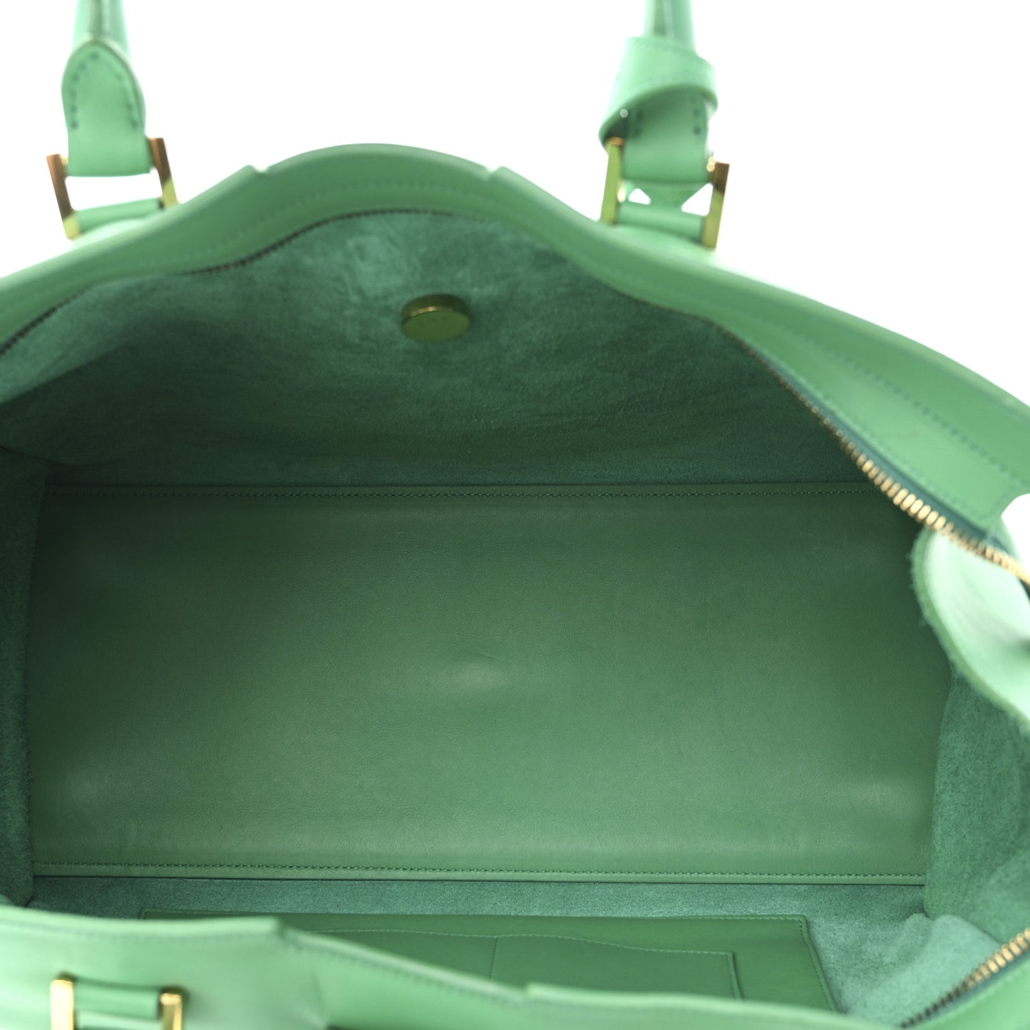 Calfskin Medium Classic Y Cabas Green
