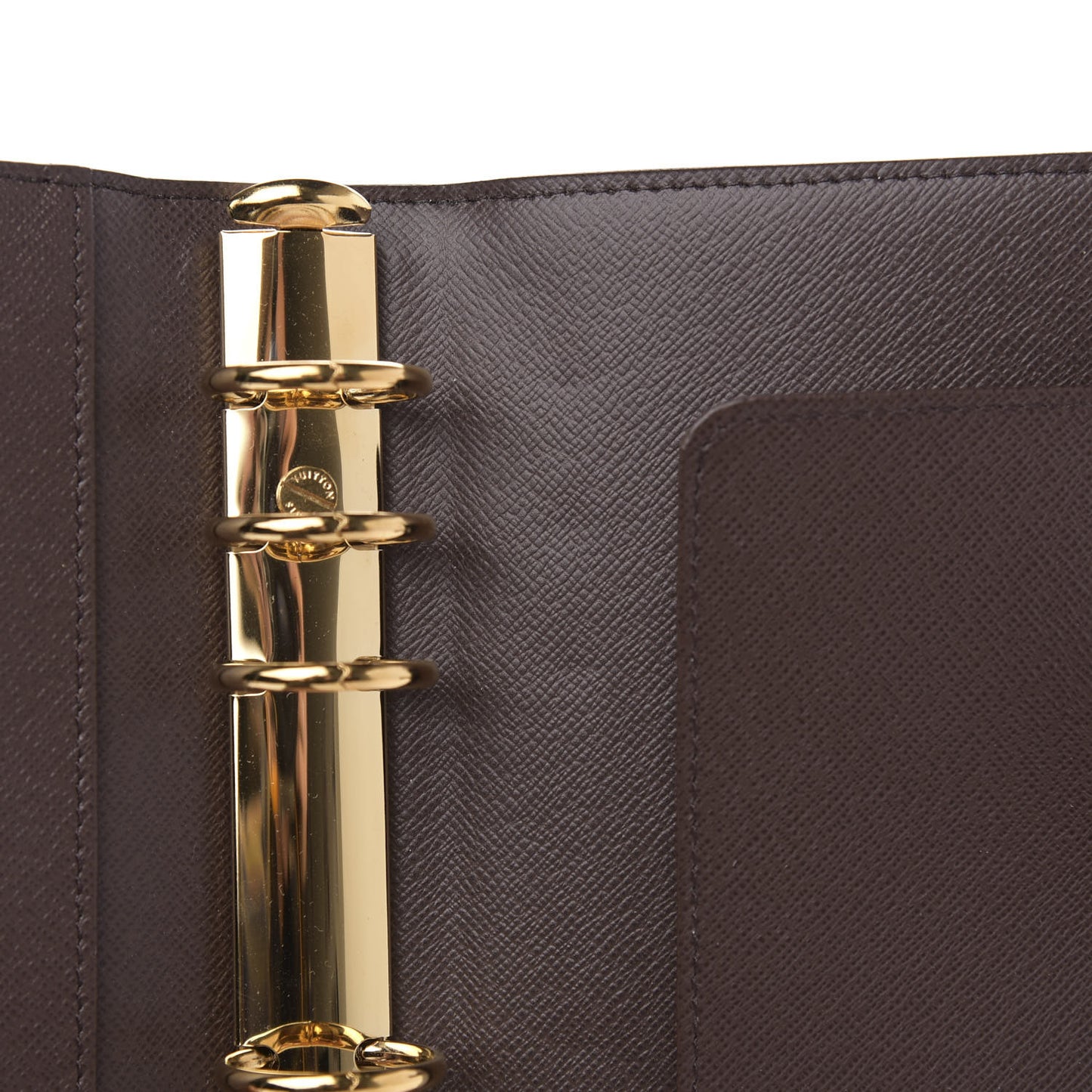 Damier Ebene Medium Ring Agenda Cover