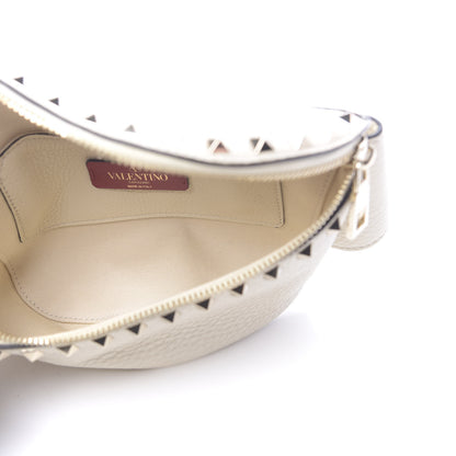 Valentino Garavani Grained Calfskin Rockstud Belt Bag Light Ivory 5 of 10